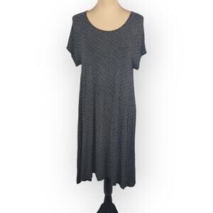 Old Navy Swing Dress Soft Geometric Dots Medium Minimalist Normcore Art Teacher